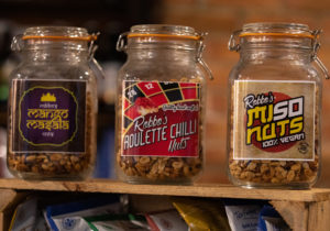 Robbies Nuts, Larder, food gifts at Honeysuckle Wood, Monmouth